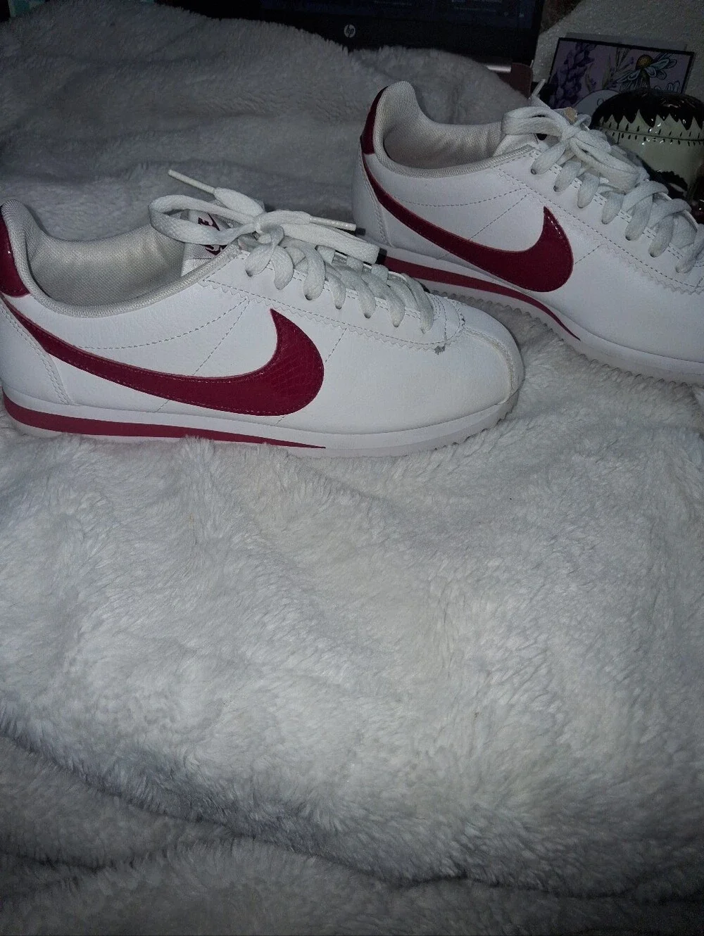 Nike Classic Cortez White with Red Swoosh